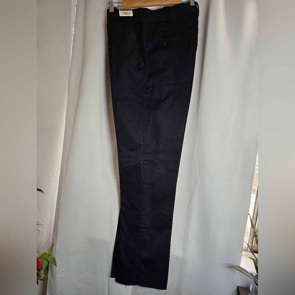 Elegant Black Straight Leg Women's Pants